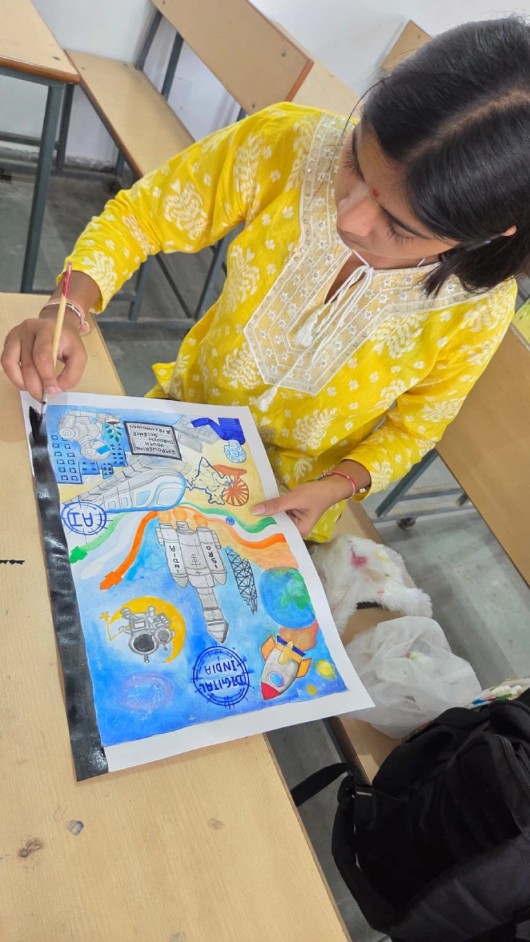 Mere sapno ka Bharat Chitra Kala Pratiyogita